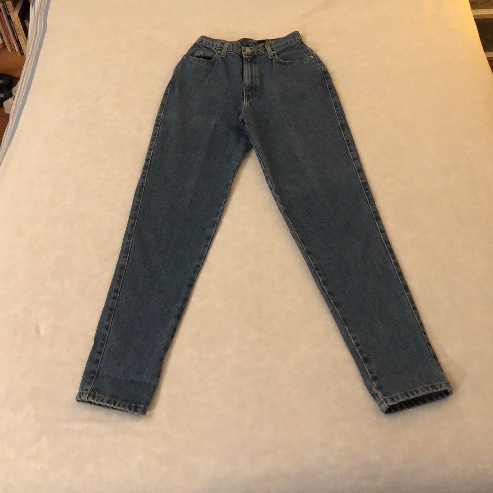 Vintage Jeans Dark Wash Blue Straight Leg  s5/6